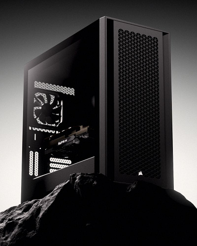 PC Design for Suprim/MSI aesthetic blackpc branding gaming graphic design masterrace minimal modern pc pc gaming ui video games