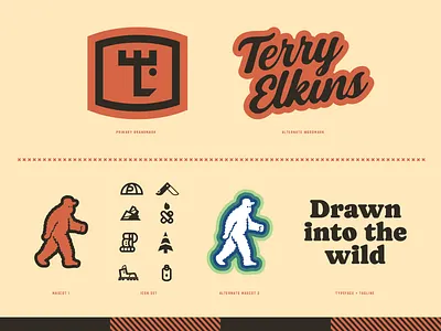 Personal Branding - Visual ID & Tagline brand branding canadian logo logo design outdoors retro vintage visual identity