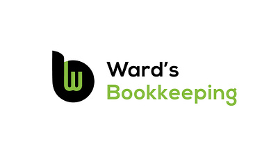 ward's bookkeeping Logo clean design
