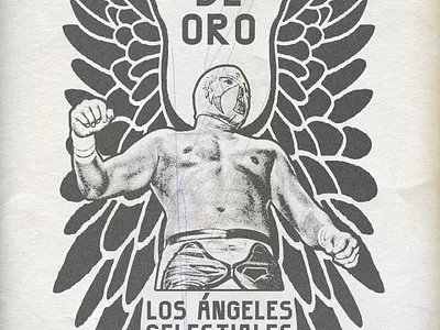 Ángel de Oro branding concept design graphic illustration logo poster sport typography