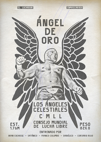 Ángel de Oro branding concept design graphic illustration logo poster sport typography