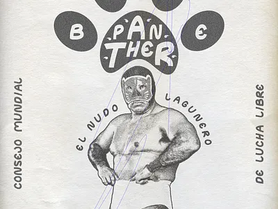 Blue Panther branding concept design graphic illustration logo poster sport typography ui