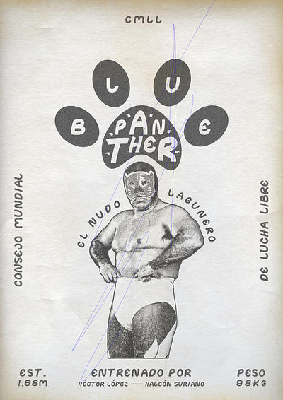 Blue Panther branding concept design graphic illustration logo poster sport typography ui