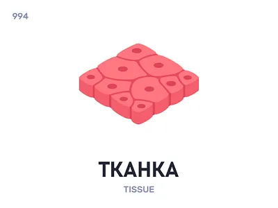 Ткáнка / Tissue belarus belarusian language daily flat icon illustration vector