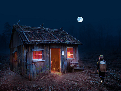 Night Village in Photoshop adobe photoshop editing image editing night mode night village photography photoshoot