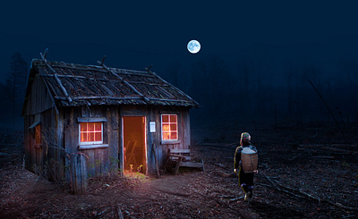 Night Village in Photoshop adobe photoshop editing image editing night mode night village photography photoshoot