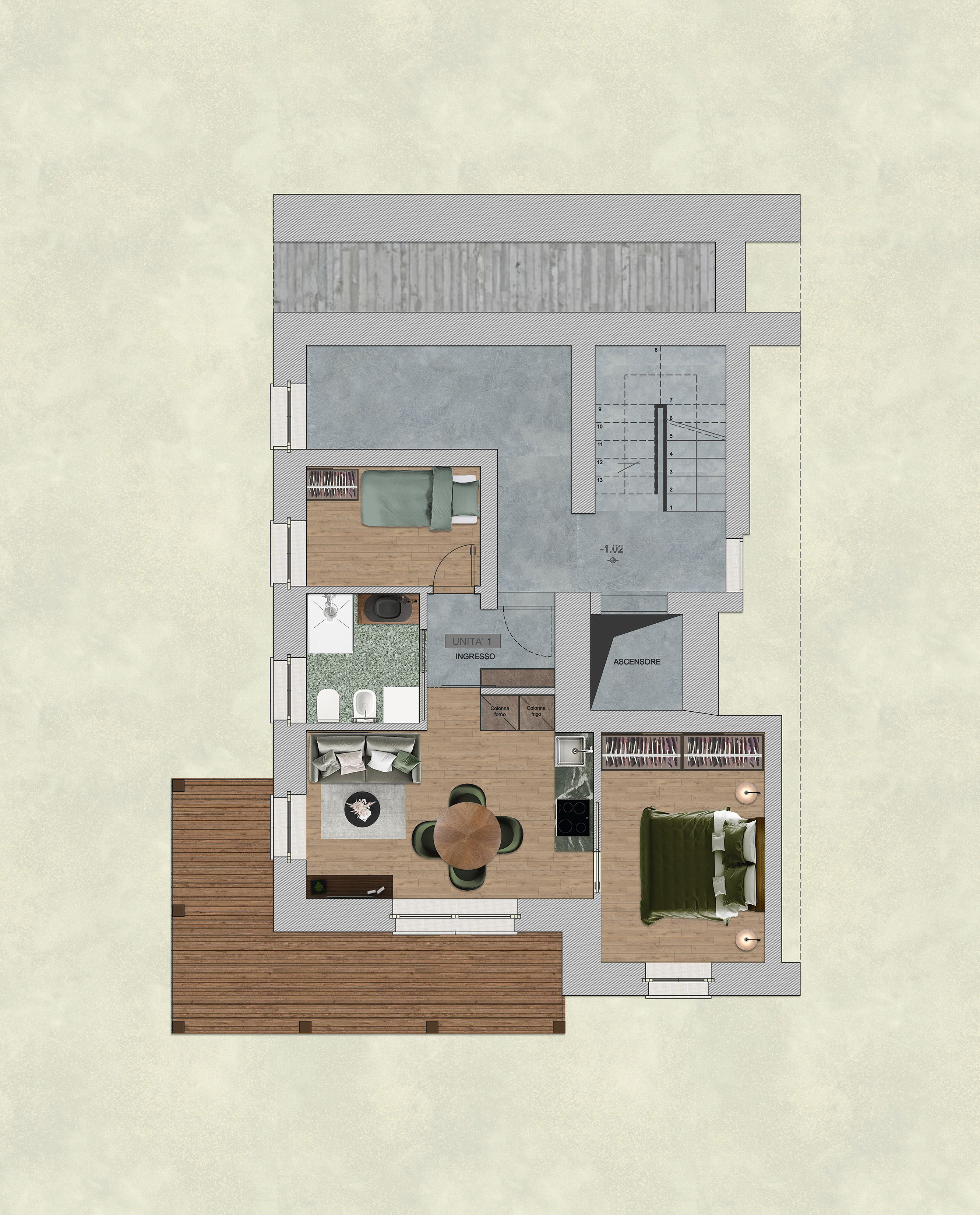 2D Floor Plan Render in Photoshop for Real Estate Marketing 3d model 3d visualization architect architectural rendering design floor plan render floorplan illustration marketing photoshop render real estate