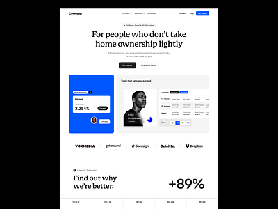 Startup - Landing Page Design agency crm landing page landing page design mortgage dashboard mortgage website product design sales crm sales website startup startup landing page startup website starup ui ui ux user experience ux web design website design