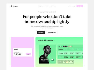 Startup - Landing Page Design agency crm landing page landing page design mortgage dashboard mortgage website product design sales crm sales website startup startup landing page startup website starup ui ui ux user experience ux web design website design