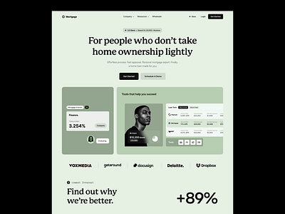 Startup - Landing Page Design agency crm landing page landing page design mortgage dashboard mortgage website product design sales crm sales website startup startup landing page startup website starup ui ui ux user experience ux web design website design