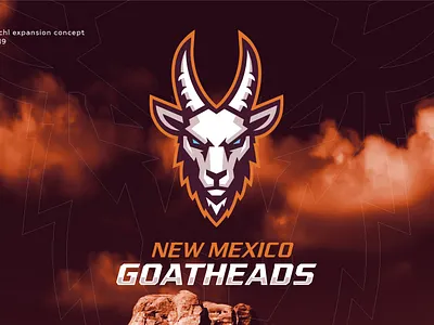 New Mexico Goatheads ECHL Expansion Concept baseball branding design esports logo graphic design hockey hockey logo illustration logo mascot logo sports sports logo