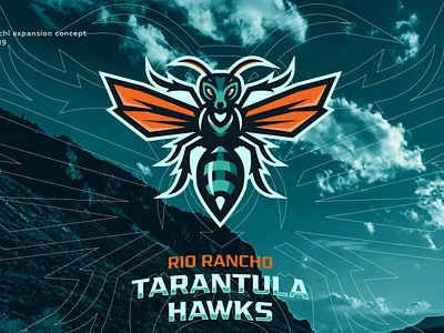 Rio Rancho Tarantula Hawks. ECHL Expansion Identity baseball branding design esports logo hockey hockey logo illustration logo mascot mascot logo sports logo