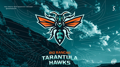 Rio Rancho Tarantula Hawks. ECHL Expansion Identity baseball branding design esports logo hockey hockey logo illustration logo mascot mascot logo sports logo