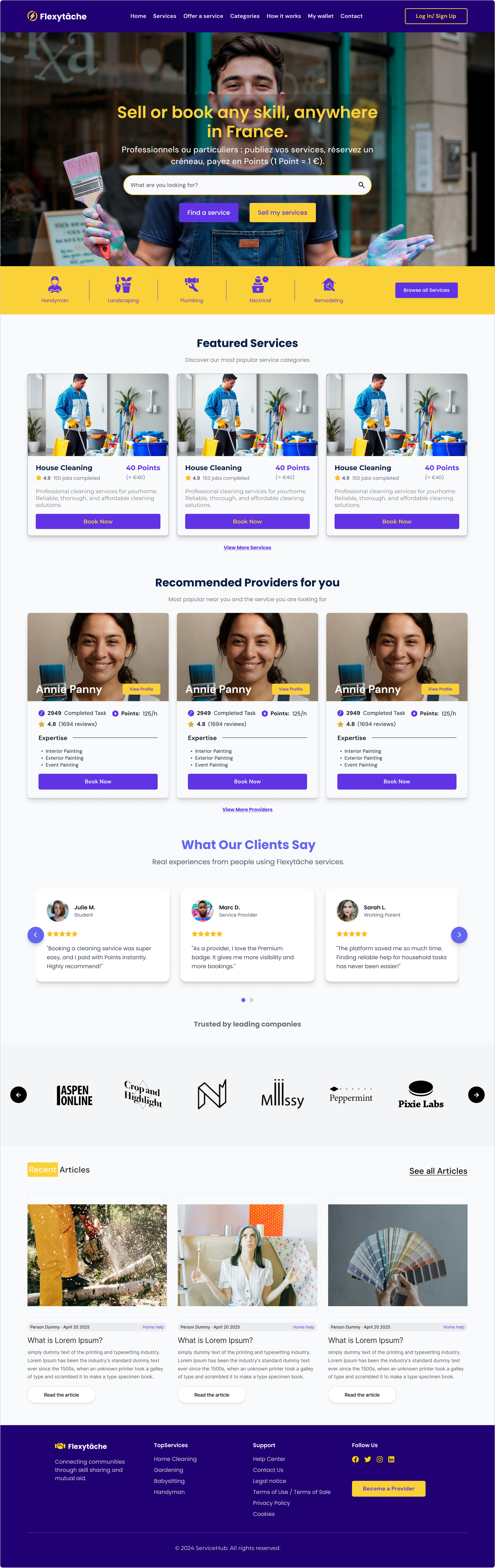 Service marketplace website design casestudydesign designshowcase futureofdesign marketplacedesign productdesign