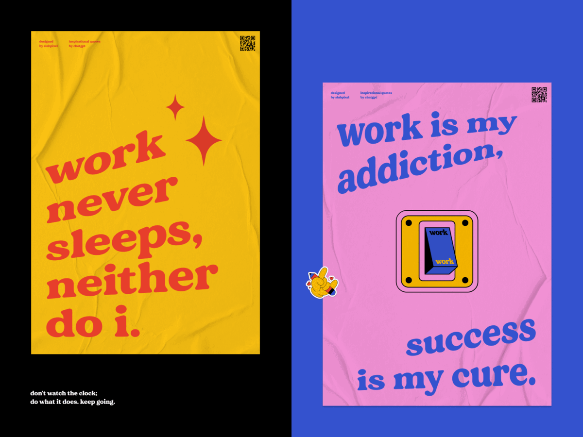 Workaholic - Mockup agency bag banner brand branding design graphic design illustration logo mockup phone case poster slabpixel sling bag tape tote bag vector