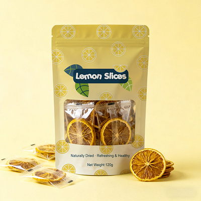 Lemon Slice Packaging Design lemon chips