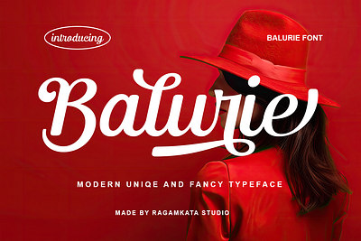 Balurie - Modern Unique And Fancy Typeface branding design display elegant font fonts graphic design script serif