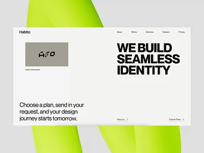 Habito Studio Website agency landing page agency website landing page ui design web web design website website design