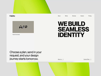 Habito Studio Website agency landing page agency website landing page ui design web web design website website design