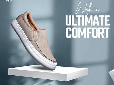 "Minimal Sneaker Ad Design – Modern Shoe Poster" ad design adobe photoshop advertising branding creative poster design fashion design footwear graphic design marketing minimal poster poster shoes sneaker ui