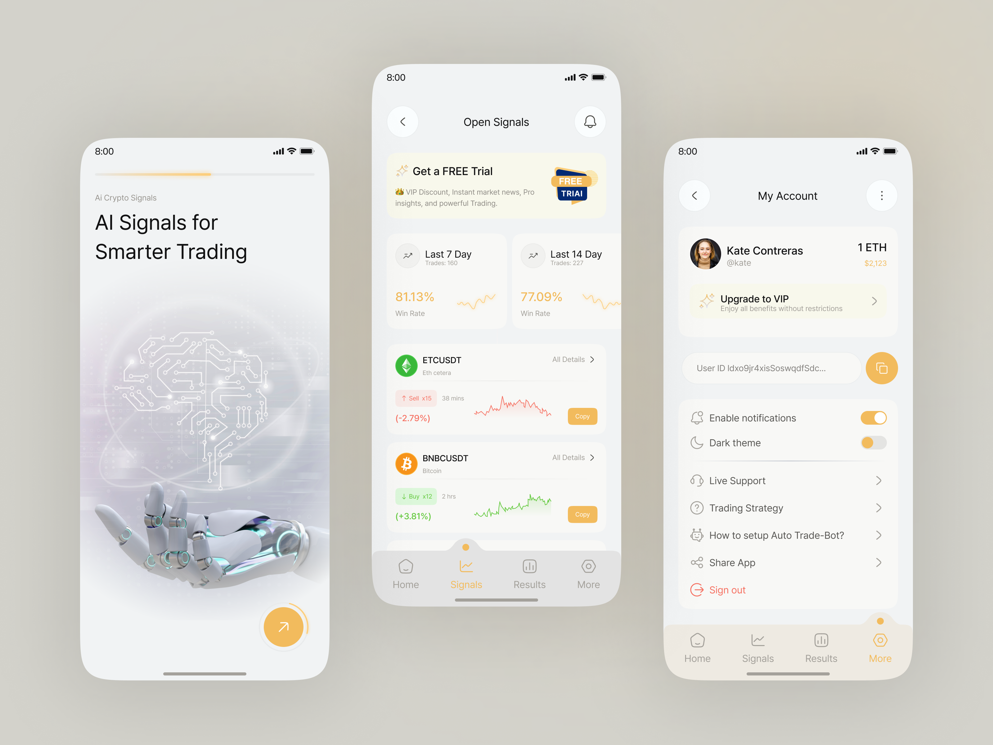 Crypto AI Trading Mobile App by Shuvo karmokar on Dribbble