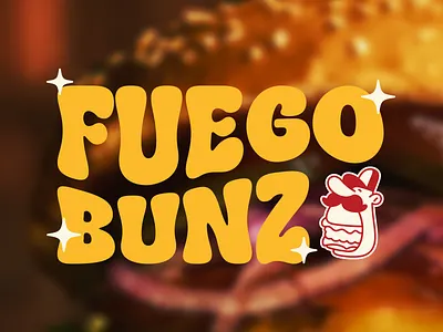 Fuego Bunz - Branding Restaurant Burger brand book branding burger cartoon cartoon logo design food graphic design illustration logo logo branding logo minimalist pattern restaurant retro branding retro color visual identity