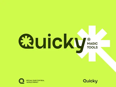 Ai tools logo, Q logo ai app logo ai assistant ai generator app logo branding letter q logo logo design logo for sell logo mark logo trend magic wand minimal modern q q logo tech logo unused logo virtual assistant visual identity