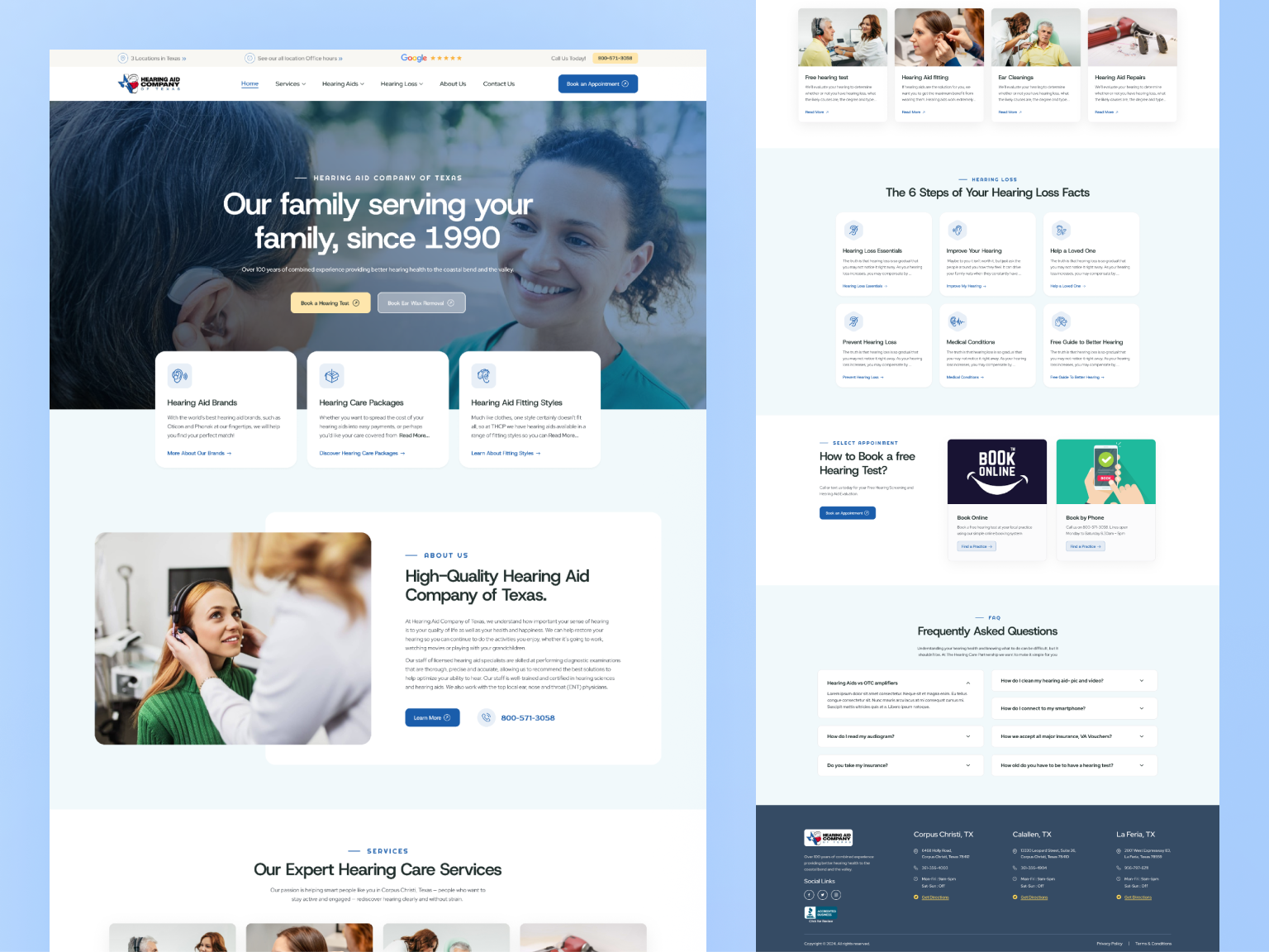 Example of Website / Landing Page Design