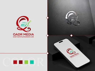 Logo for Qadr Media and Communications arabic logo brandidentity branding calligraphy logo communications logo english calligraphy logo islamic foundation logo letter q logo logo logoconcept media logo q logo qadar logo qadr logo qadr media logo ready logo red logo typography