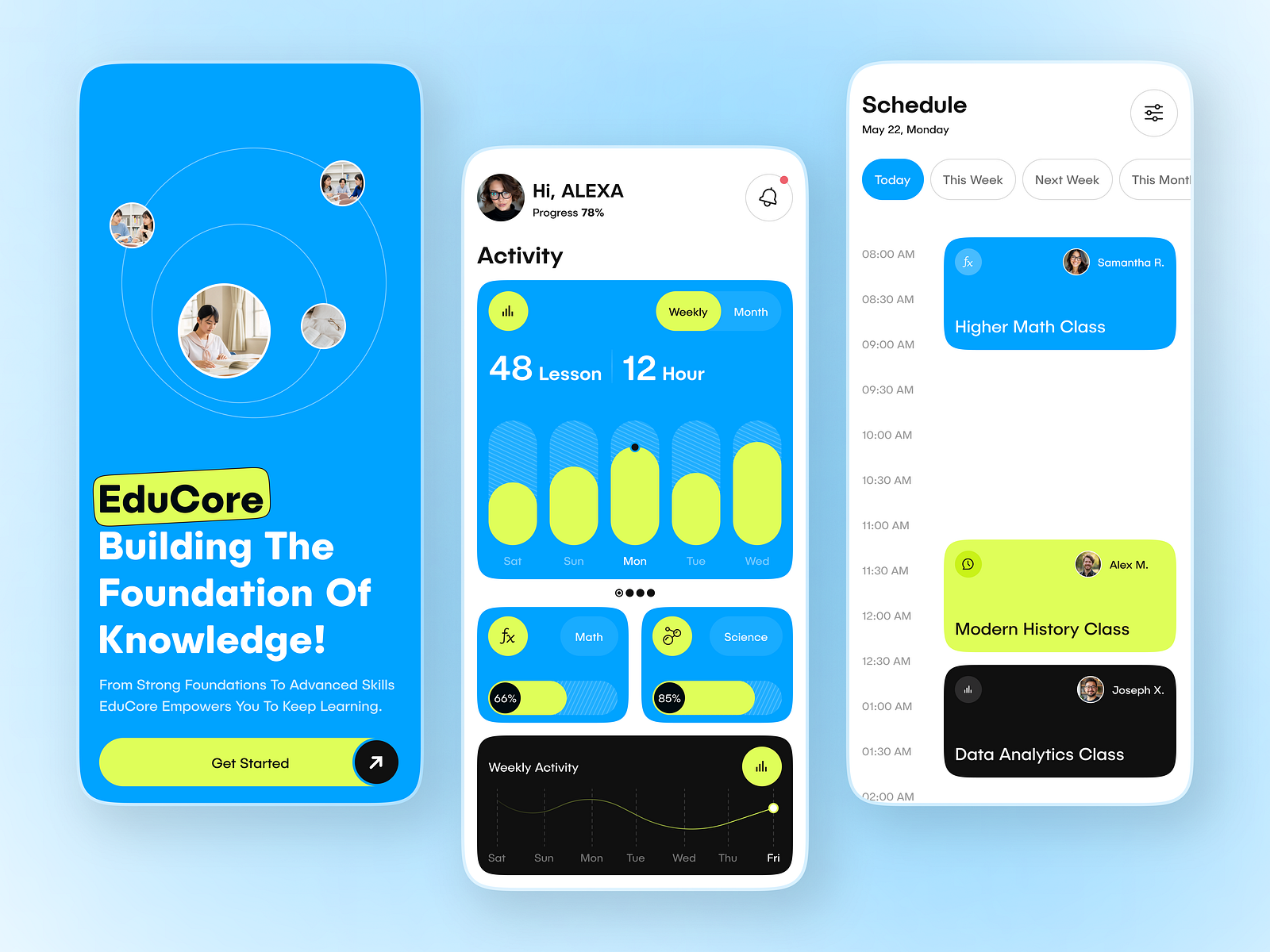 Online Education and Learning Mobile App UI by Tonmoy Das on Dribbble
