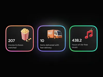 Your year in a nutshell. What was your most surprising stat? 🤔 animation design illustration landing page product design stats summary typography ui web design