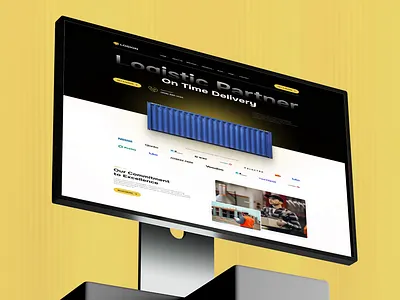 Logion – Delivery Website Design (Logistics UI Design) apps design b2b branding delivery design illustration landing landing page logo marketting minimalistdesign moderndesign services softcrafty ui uin ux design webdesign website design