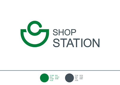 logo shop station branding design graphic design illustration logo logo monogram mohammad mono monogram typography ui vector