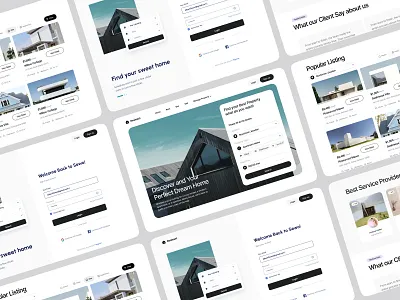 Real Estate Website Design landing page real estate real estate website realestate web design