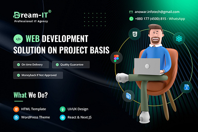 We provide professional web development & graphic design service business company custom custom design custom website design figma graphic design html logo logo design psd react template theme ui uiux web development website wordpress