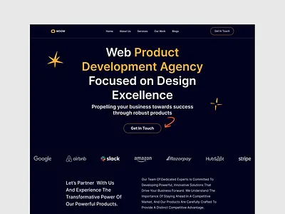 Digital Agency Landing Page agency landing page agency website company website creative agency creative design digital agency figma design homepage landing page modern website saas saas website service website studio ui ux ux design web design website design