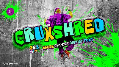 CRUXSHRED branding design font font design fonttype graphic design groovy font handwriting illustration logo ui