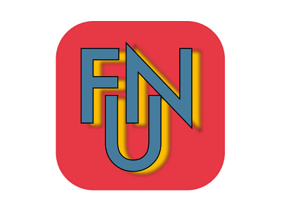 FUN App Icon app branding design graphic design illustration logo typography ui ux vector