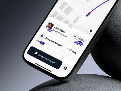 Taxi app branding car illustration map mockup taxi ui