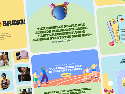 ReviveNest – AI Driven App Landing Page activity tracker ai health web clean fitness web health care landing page healthcare healthcare app website homepage landing page mental health web minimalist product design training trendy ui ux virtual assistant vivasoft web design website