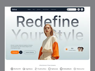E-commerce Landing Page e commerce ecommerce ecommerce landing page ecommerce product landing page ecommerce store design fashion fashion ui fashion website fshion design hero section landing page product design shopify website shopping ui web design webdesign website