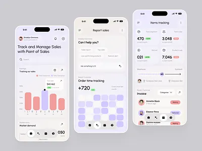 Sales Management Mobile App app design management marketing marketing app minimalist mobile mobile app mobile app design mobile design mobile ui pos mobile app saas mobile sales mobile app statistics