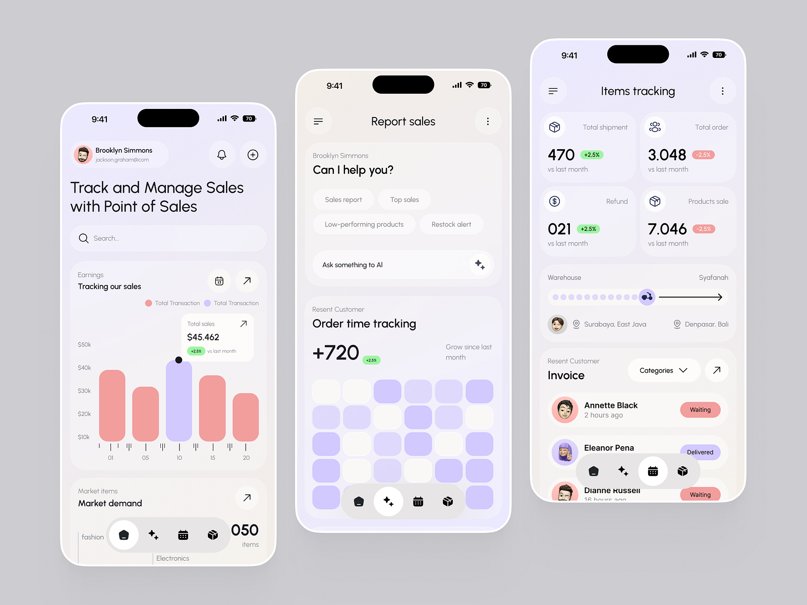 Sales Management Mobile App by UI Tapu on Dribbble