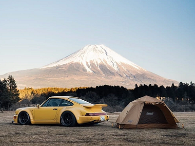 3D Porsche Camping Scene 3d 3d abstract 3d art 3d camping 3d car 3d design 3d illustration 3d mountains 3d nature 3d rendering 3d visual camping inspire mountains nature porsche porsche camping