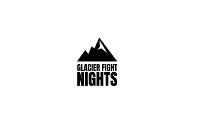 Glacier Fight Nights Logo Design branding custom logo design graphic design logo