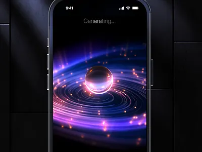 AI App – Image Generator | UI/UX & Interaction Design 3d 3d animation ai ai agent ai app ai assistant ai image generator ai images ai ui animation assistant cgi image generator interaction design mobile premium app premium design ui vfx