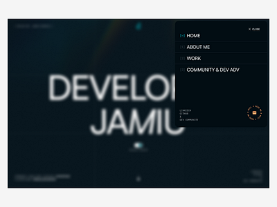 Website Portfolio Nav Menu cleanui minimal design nav nav menu navbar navigation portfolio portfolio website swiss swiss ui swiss website design ui ui design uiux website website ui