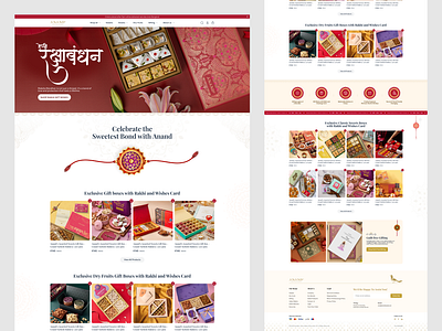 Anand Sweets – A Festive UX/UI Celebration aboxagency anandsweets design ecommerce festive gifting graphic design graphicdesign holiday k motion graphics packagingdesign rakshabandhan shopify sweets ui ux webdevelopment