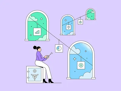 Plaid.com brand illustration finanes illustration plaid plaid.com