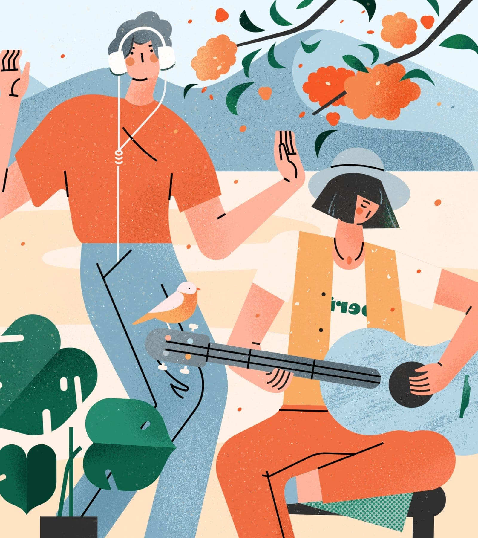 小园素作品：和歌 design flat graphic design illustration vector